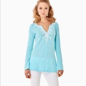 Lilly Pulitzer Spa Blue Westley Tunic Top - Small
